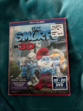 The Smurfs in 3D Blu-ray with DVD Sealed